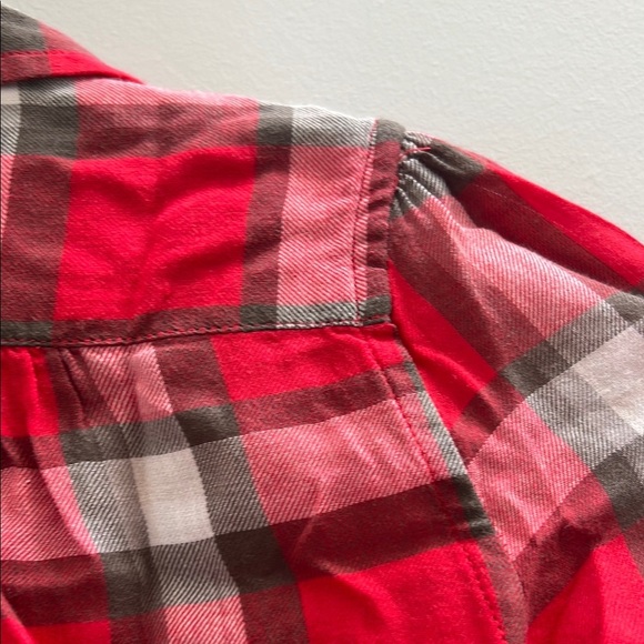 Polo by Ralph Lauren Red and White Button Down Shirt - Picture 3 of 4